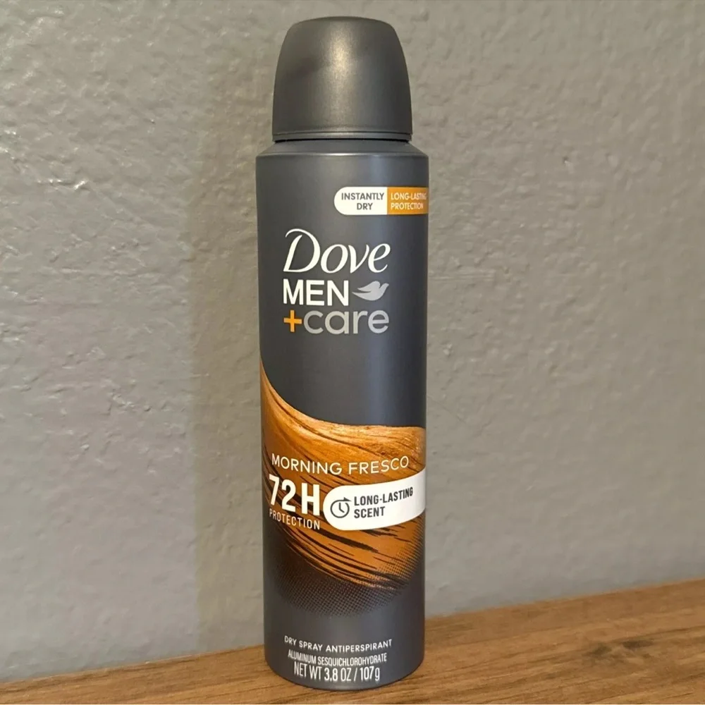 Dove Men Care Dry Spray Antiperspirant 72HR Morning Fresco Scent 3.8 oz